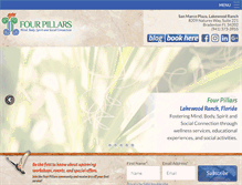 Tablet Screenshot of fourpillarsflorida.com